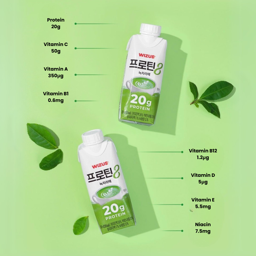 Wizus Protein Drink - Green Tea Latte