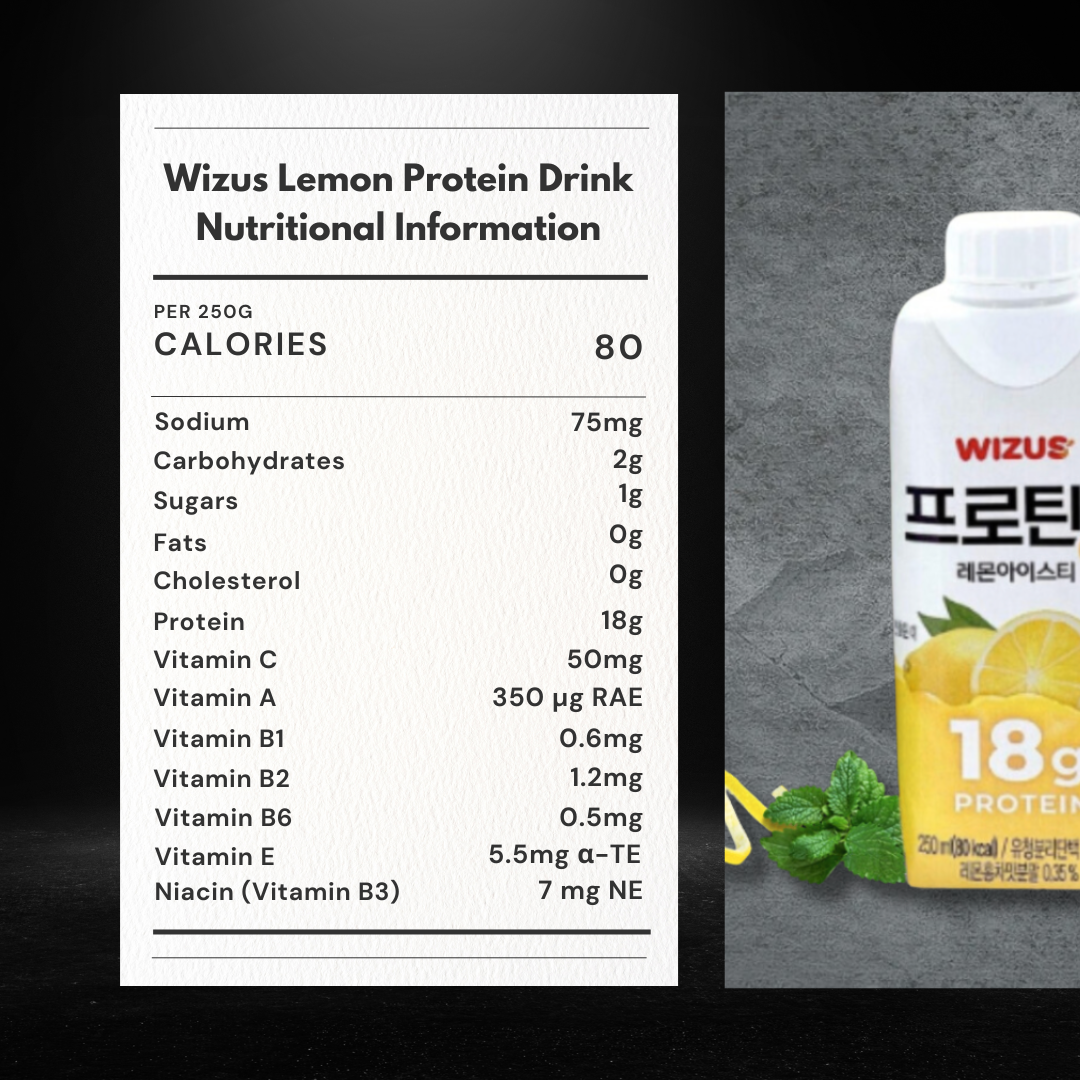 Wizus Protein Drink - Lemon Iced Tea