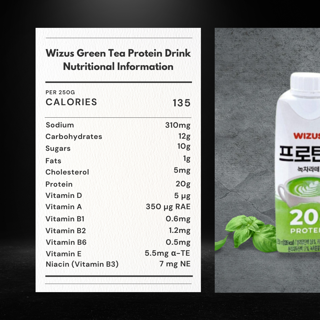 Wizus Protein Drink - Green Tea Latte