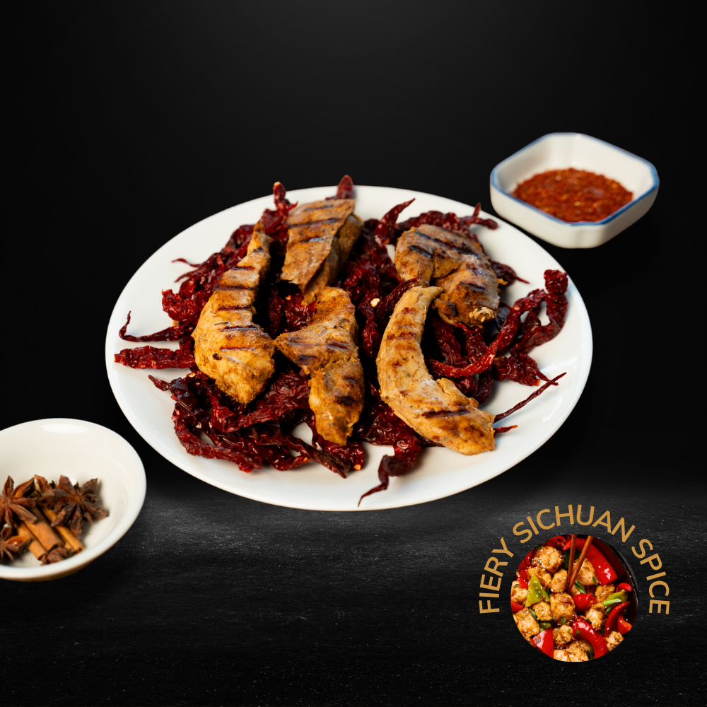 68° Chicken Singapore Delights Fiery Sichuan Spice
