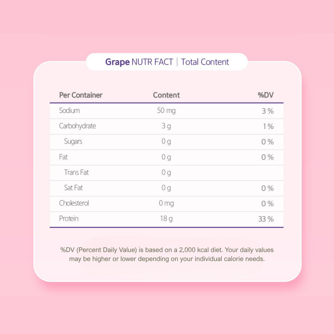 Calobye Sparkling Protein Drink - Grape