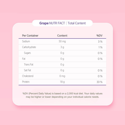 Calobye Sparkling Protein Drink - Grape