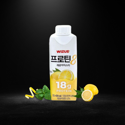 Wizus Protein Drink - Lemon Iced Tea (18 Bottles)