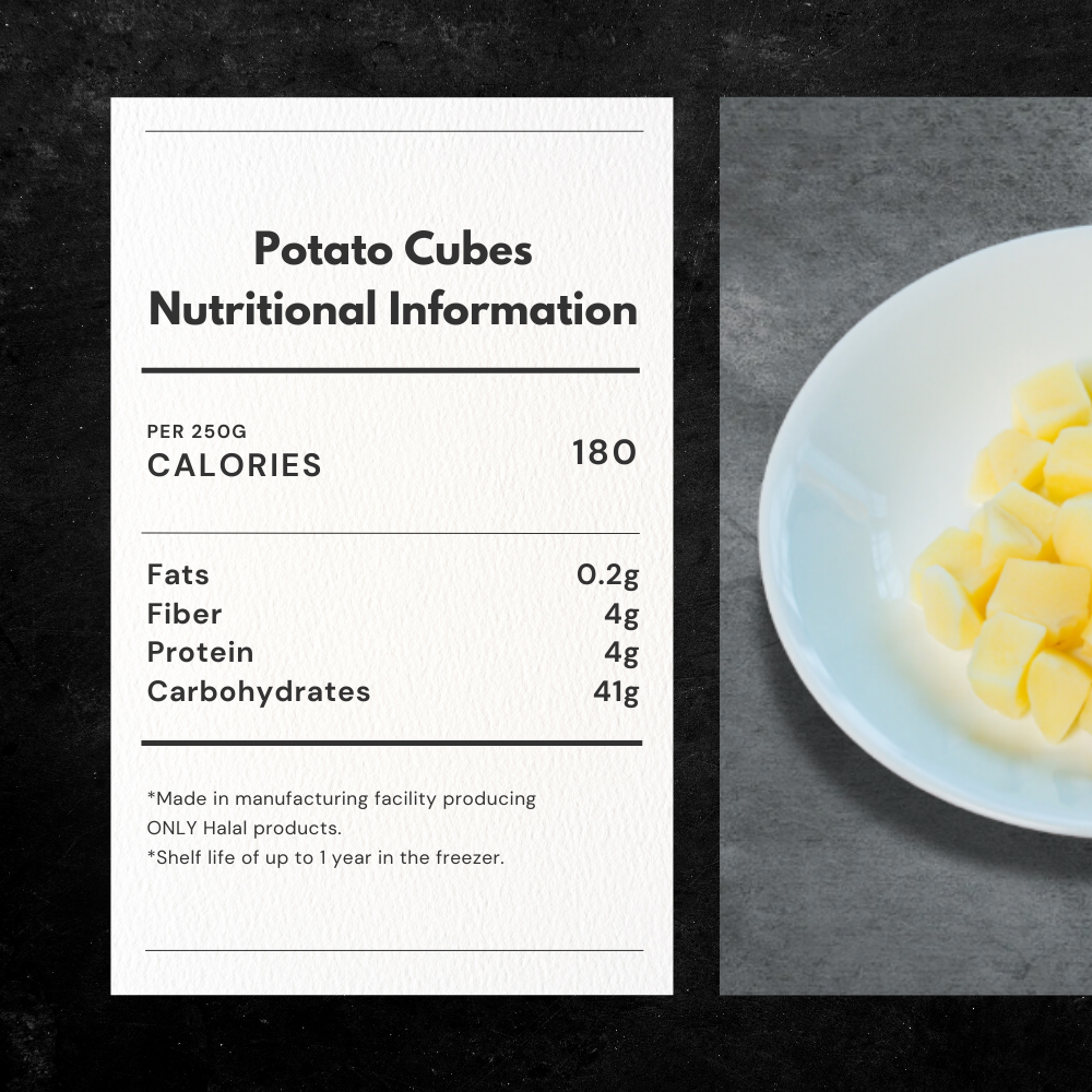 Pre-cooked Potato Cubes (250g)